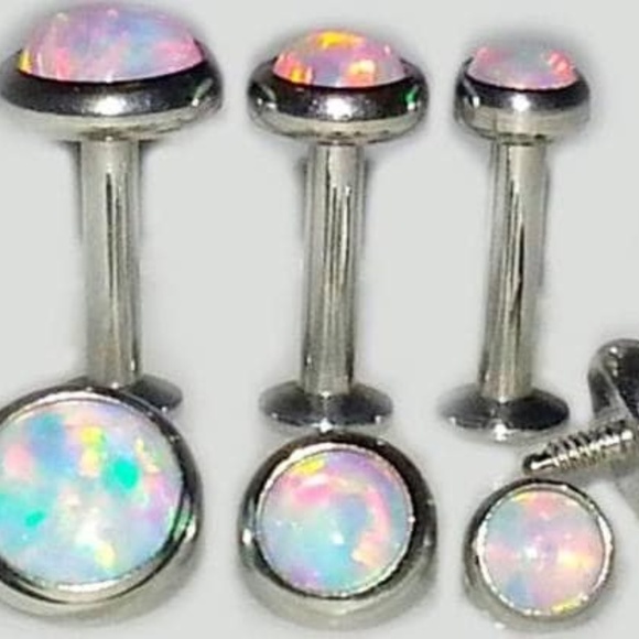 opal triple forward helix set - Picture 1 of 2